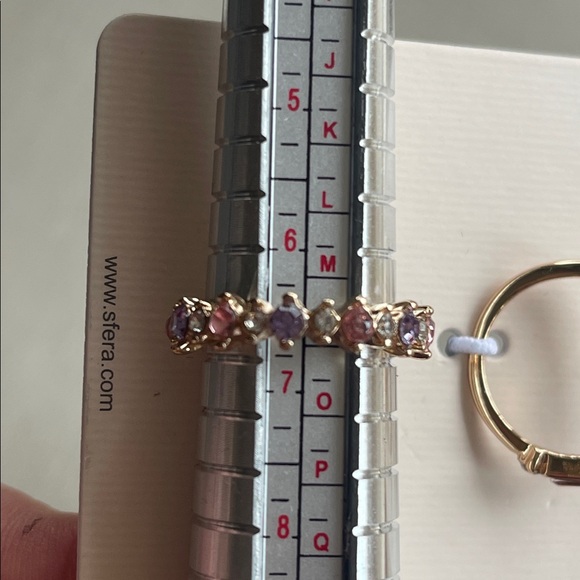 GOLD TONE GEM RINGS - Picture 5 of 6